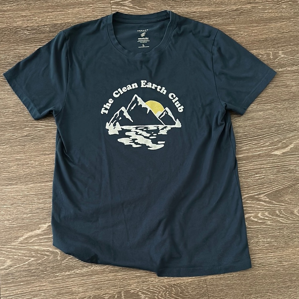 Navy Blue Men's clean earth Shirt